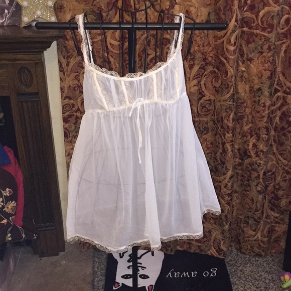 Victoria's Secret Other - 🆕Victoria's Secret-  White BabyDoll Lacy Lingerie